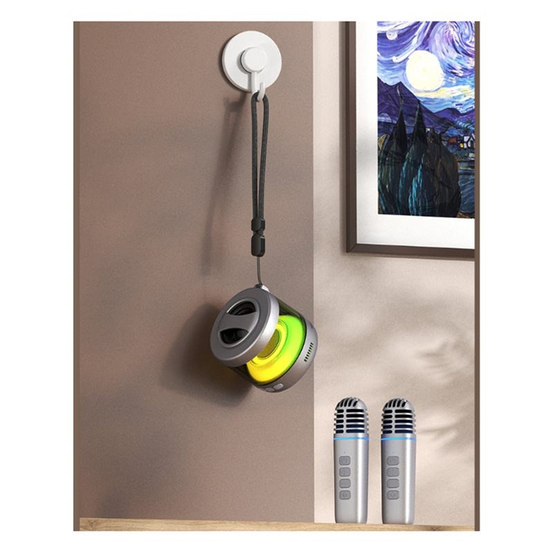 ميكروفون ومكبر صوت AA60 مغناطي - مراجعة Bluetooth Karaoke Microphone Handheld وسعره
