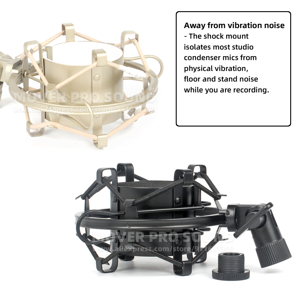 مكافحة الاهتزاز تعليق منصة الم - مراجعة Microphone Shock Mount Universal وسعره