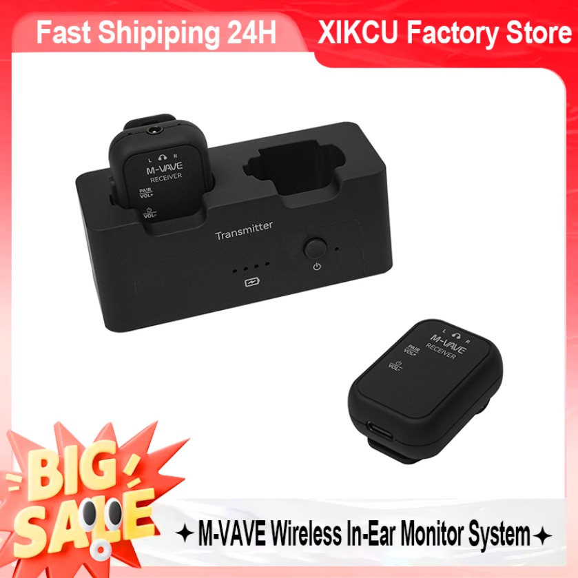 نظام مراقبة الصوت اللاسلكي M-V - مراجعة Wireless Lavalier Microphone Dual Receiver وسعره