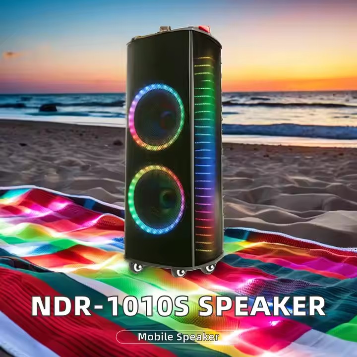 نظام المسرح المنزلي Ndr-1010S  - مراجعة Karaoke Speaker System 100W Rgb وسعره