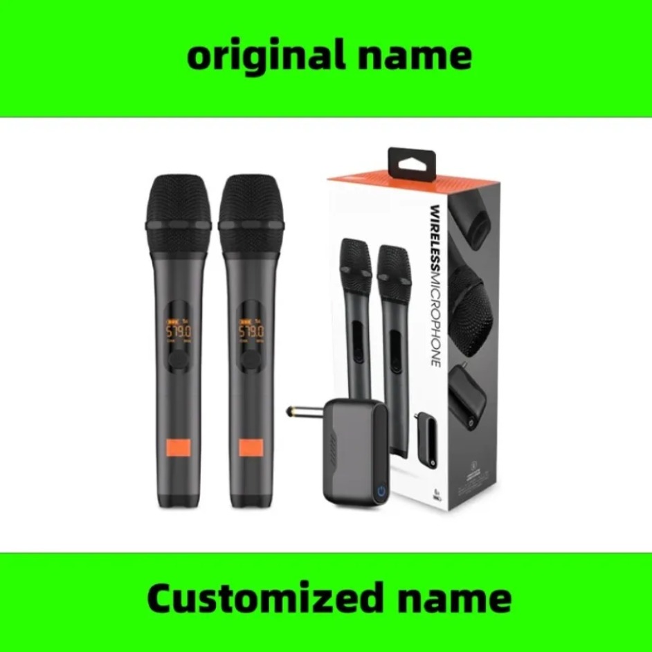 نظام ميكروفون لاسلكي محمول قاب - مراجعة Uhf Wireless Microphone System Dual Channel وسعره