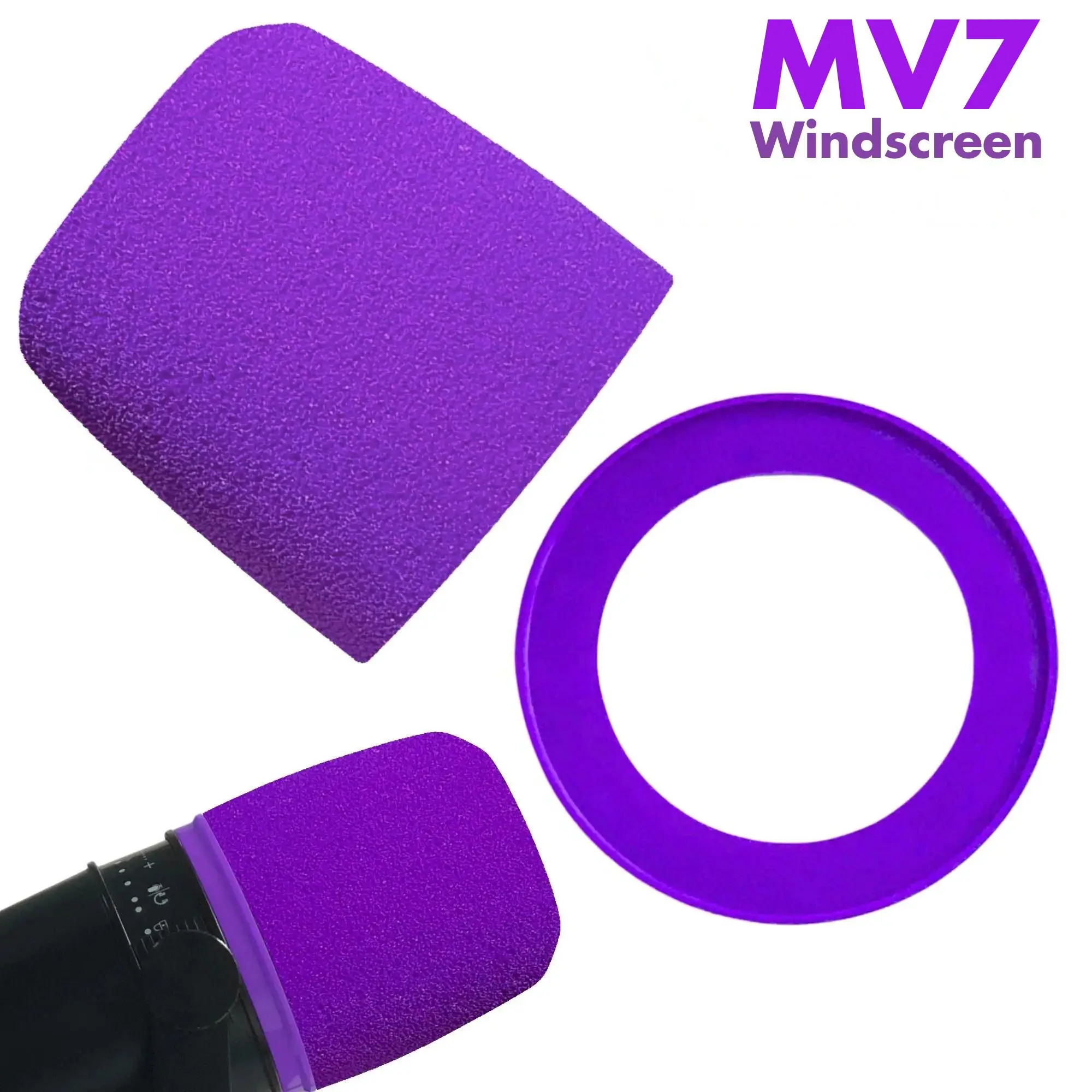 غطاء رغوي للميكروفون MV7 من شو - مراجعة Microphone Pop Filter Foam Windscreen وسعره