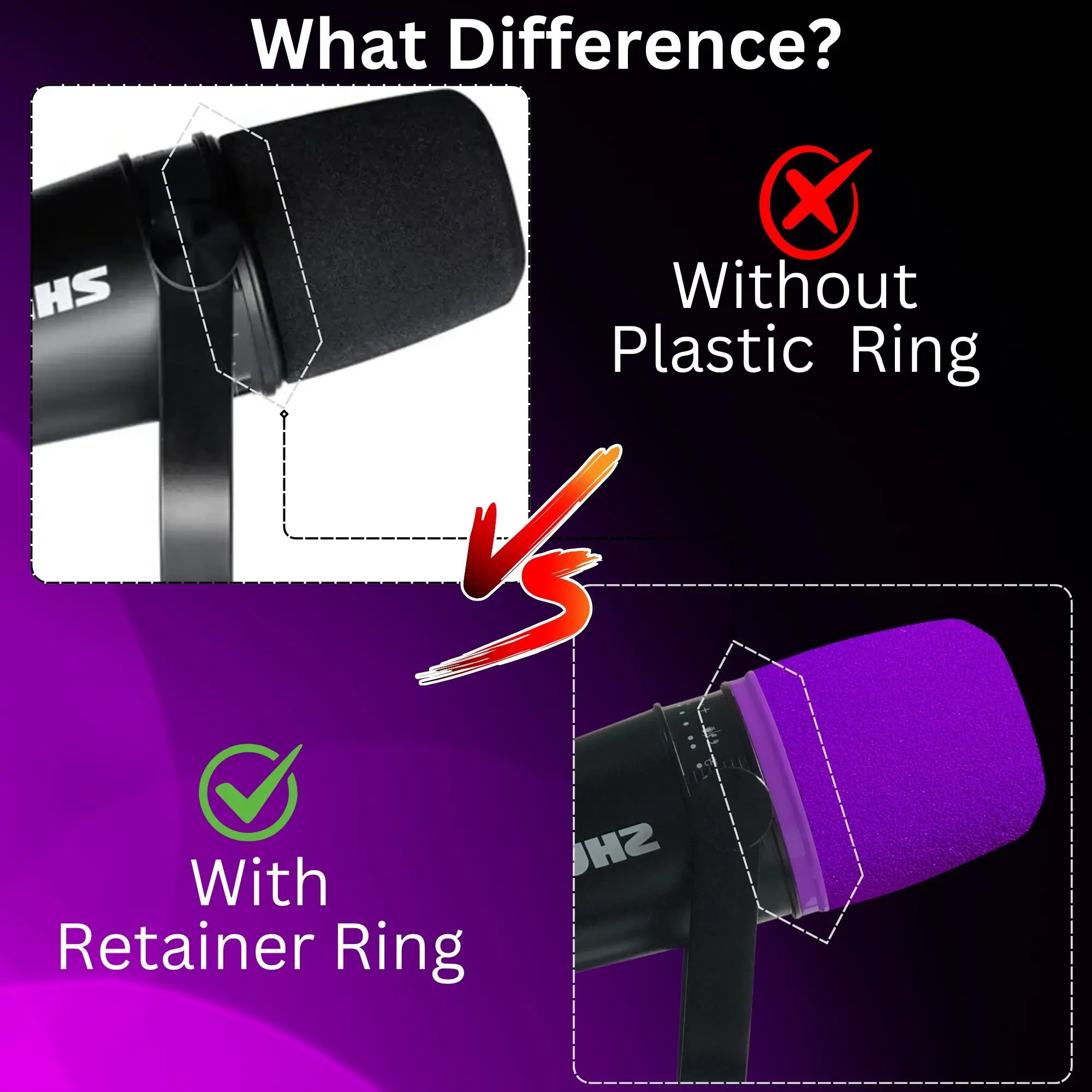 غطاء رغوي للميكروفون MV7 من شو - مراجعة Microphone Pop Filter Foam Windscreen وسعره