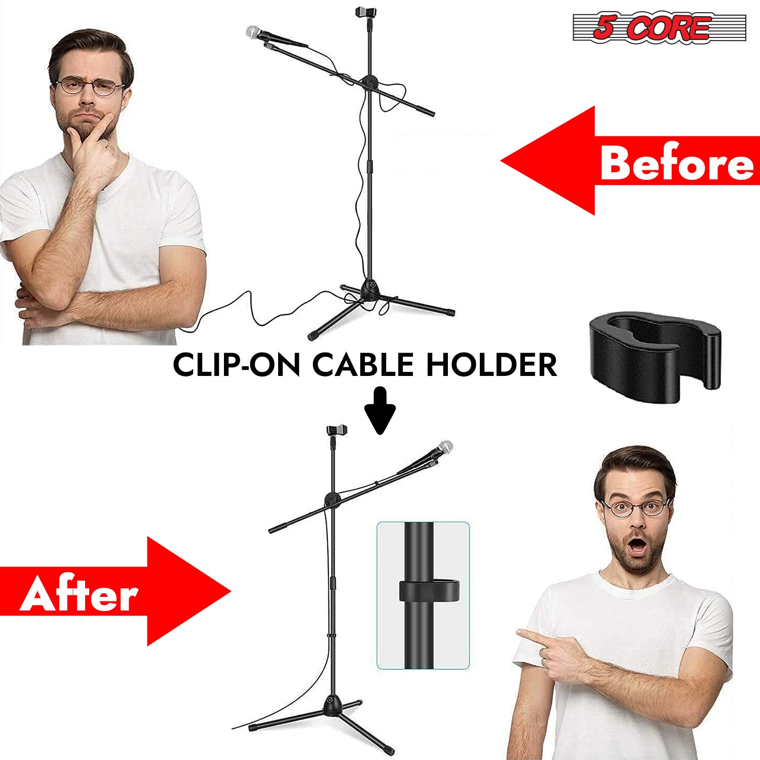 حامل ميكروفون ثلاثي القوائم بخ - مراجعة Microphone Stand Boom Arm Floor وسعره