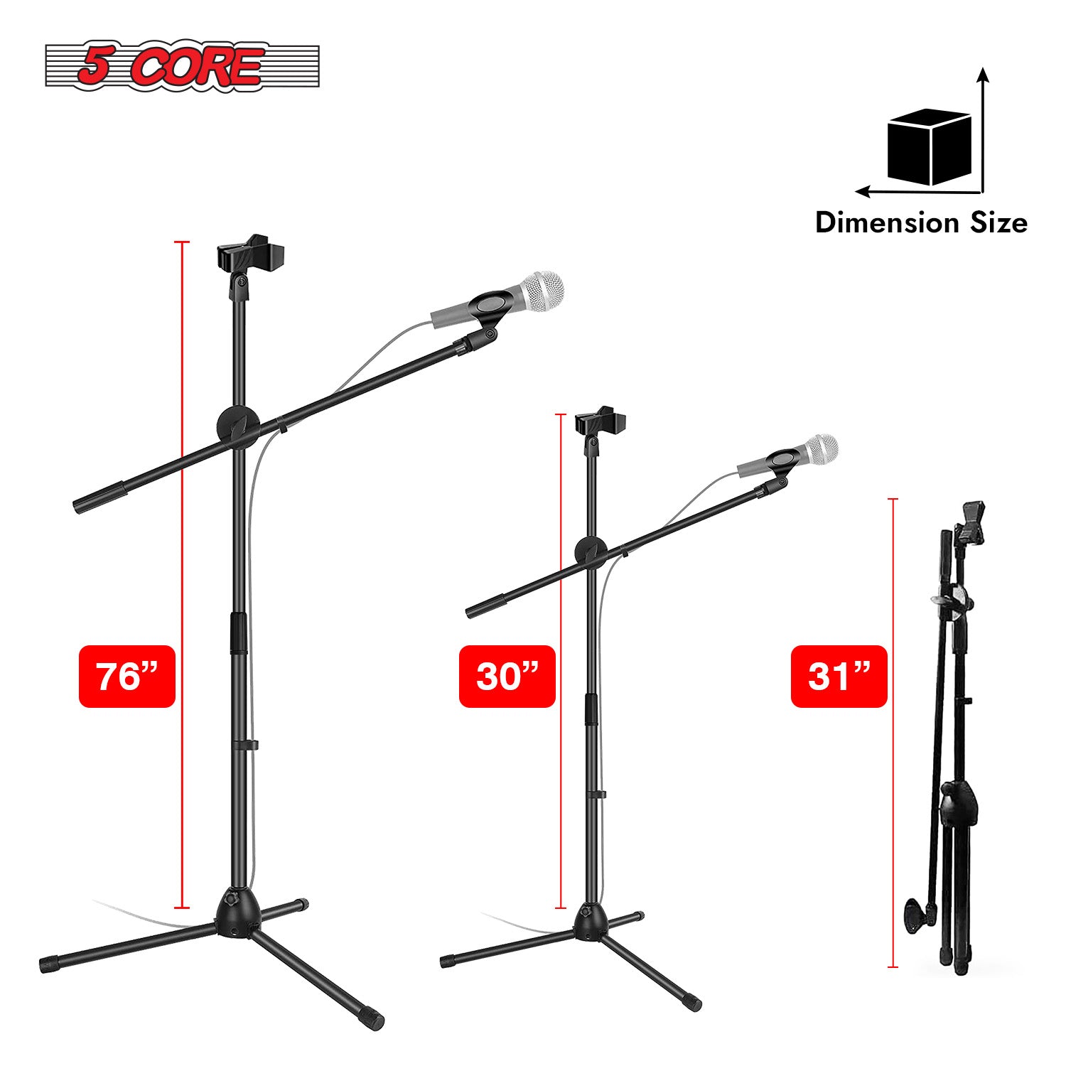 حامل ميكروفون ثلاثي القوائم بخ - مراجعة Microphone Stand Boom Arm Floor وسعره