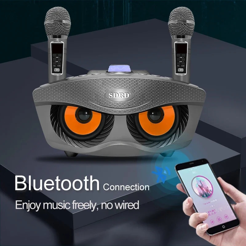 SD306Plus المهنية آلة الكاريوك - مراجعة Karaoke Machine Portable With 2 Mic وسعره