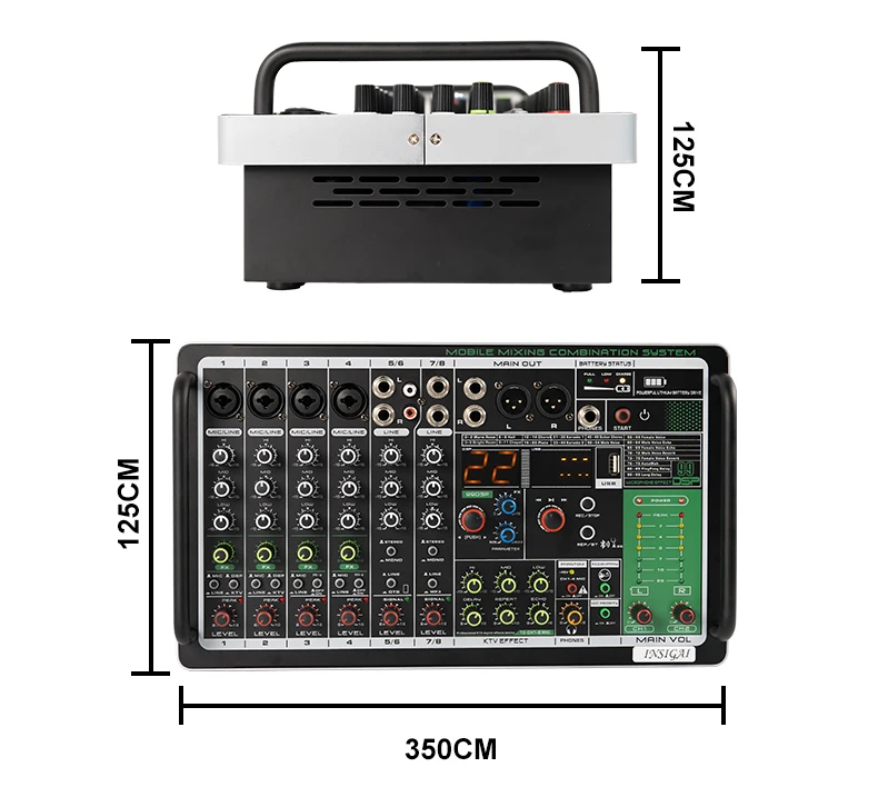 خلاط صوت احترافي قابل لإعادة ا - مراجعة Karaoke Amplifier Mixer Bluetooth وسعره