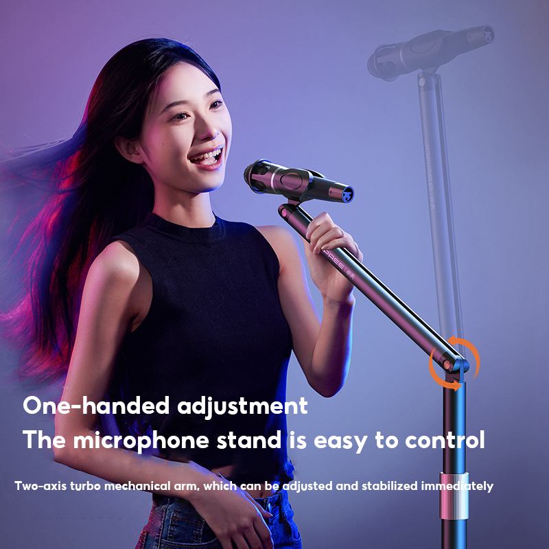 MoZhao-حامل مايكروفون للأرضية  - مراجعة Microphone Stand Boom Arm Floor وسعره