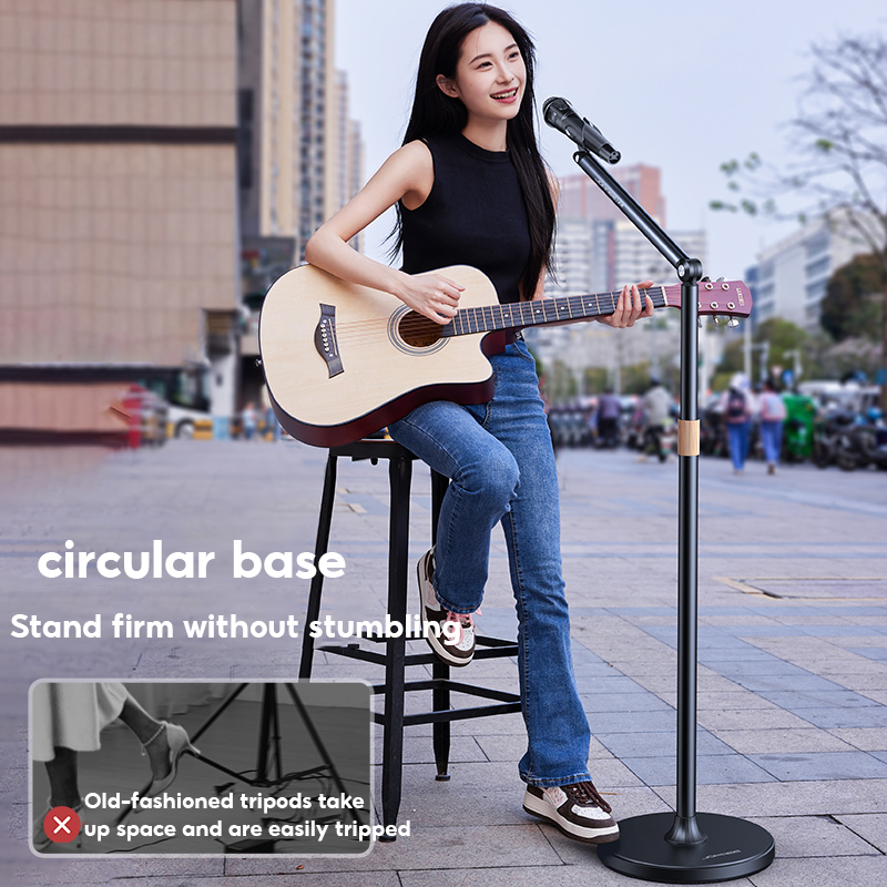MoZhao-حامل مايكروفون للأرضية  - مراجعة Microphone Stand Boom Arm Floor وسعره