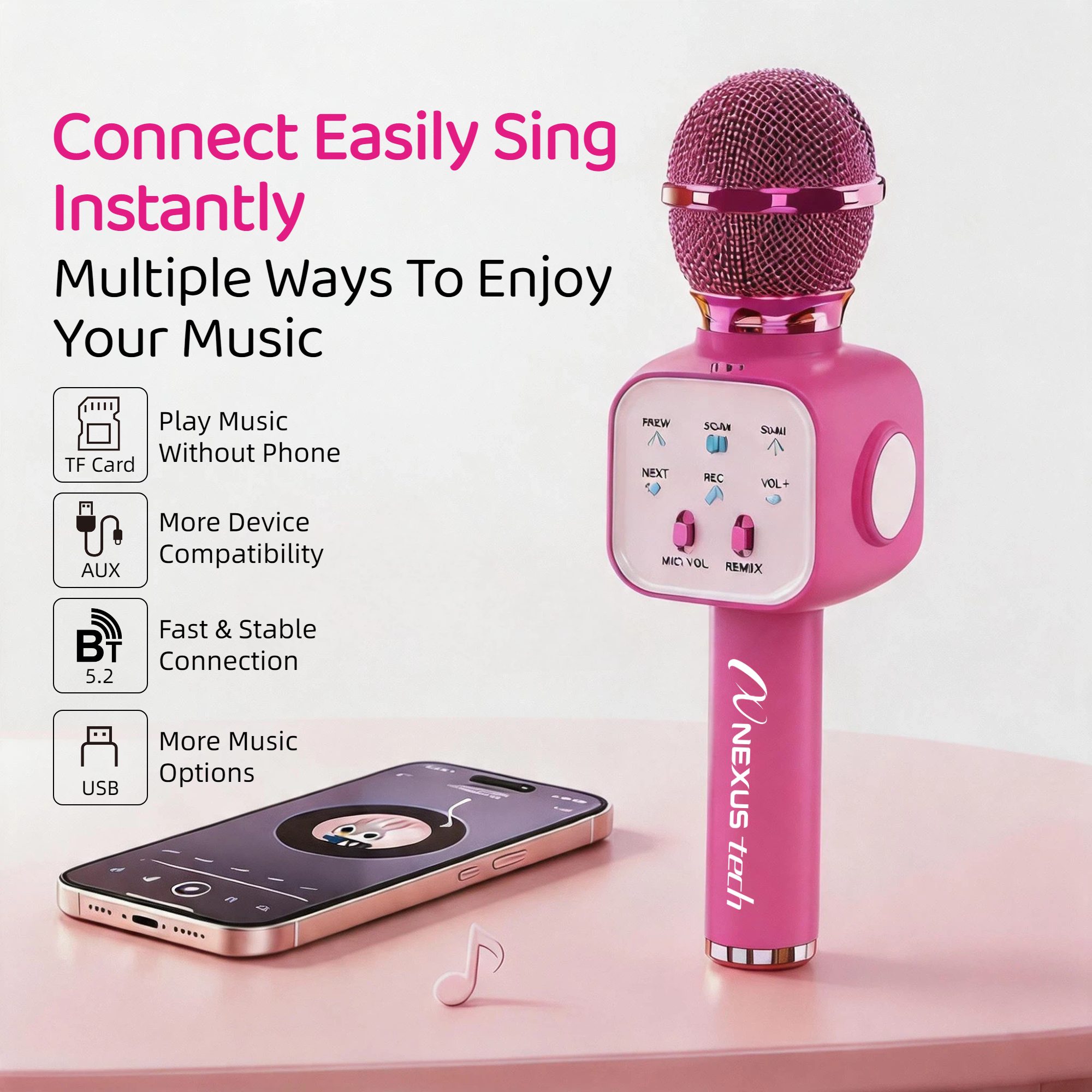 جهاز كاريوكي لاسلكي فاخر للهال - مراجعة Bluetooth Karaoke Microphone Handheld وسعره