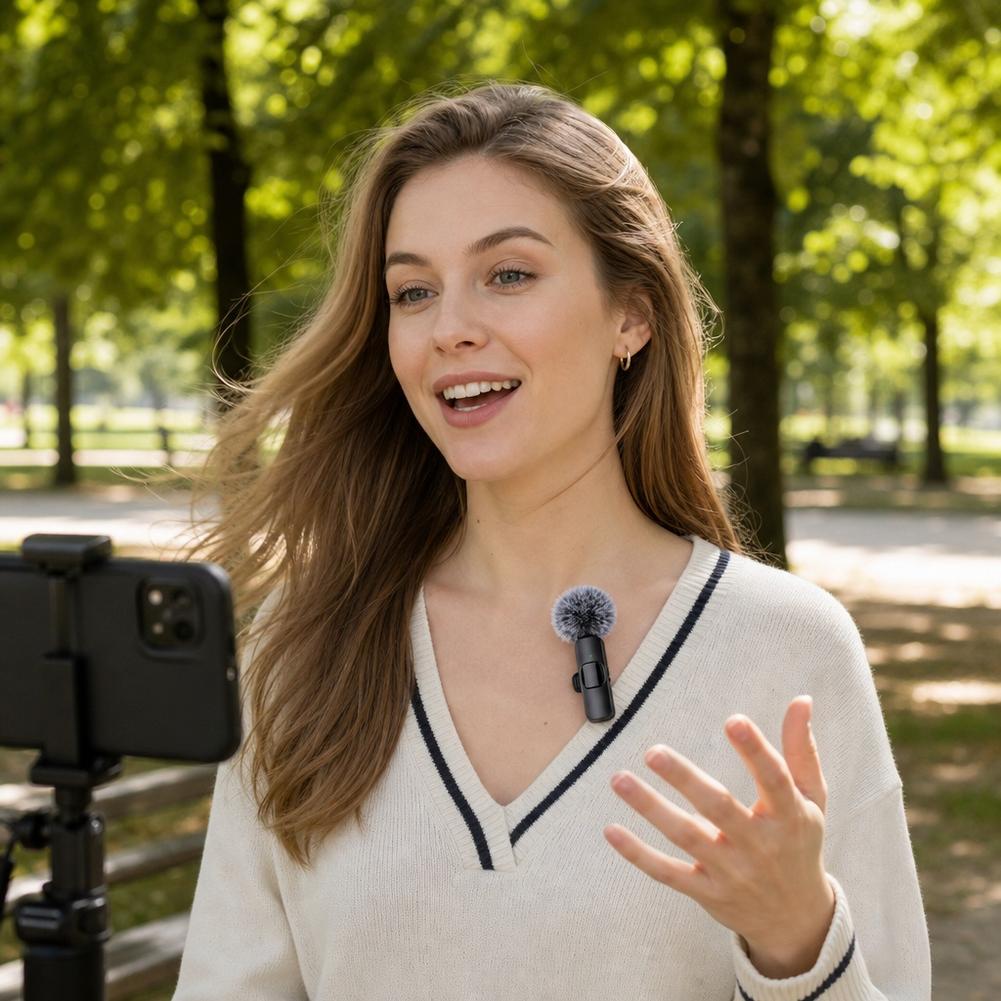 ميكروفون لافالييه لاسلكي، تسجي - مراجعة Wireless Lavalier Microphone Dual Receiver وسعره
