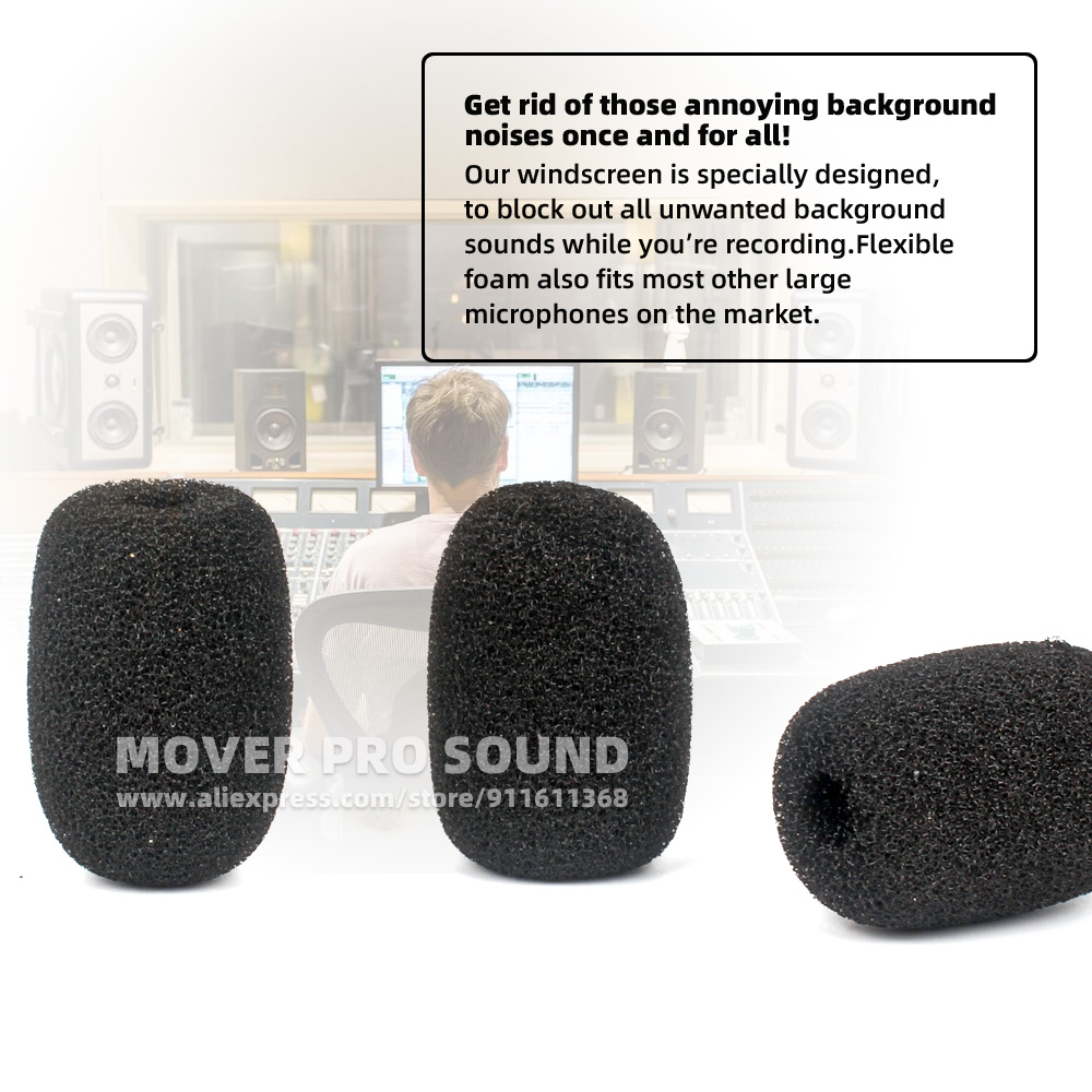 فلتر رياح ومصد صوت إسفنجي للمي - مراجعة Microphone Pop Filter Foam Windscreen وسعره