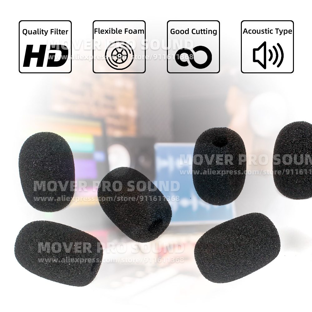 فلتر رياح ومصد صوت إسفنجي للمي - مراجعة Microphone Pop Filter Foam Windscreen وسعره