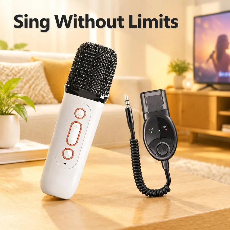 ميكروفون مدمج مع مكبر صوت، ميك - مراجعة Bluetooth Karaoke Microphone Handheld وسعره