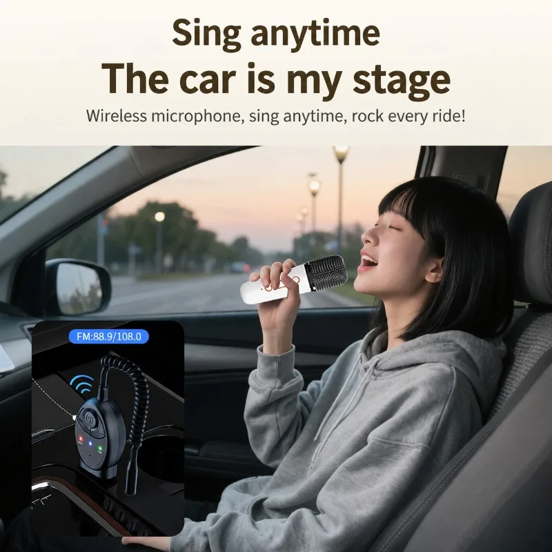 ميكروفون مدمج مع مكبر صوت، ميك - مراجعة Bluetooth Karaoke Microphone Handheld وسعره