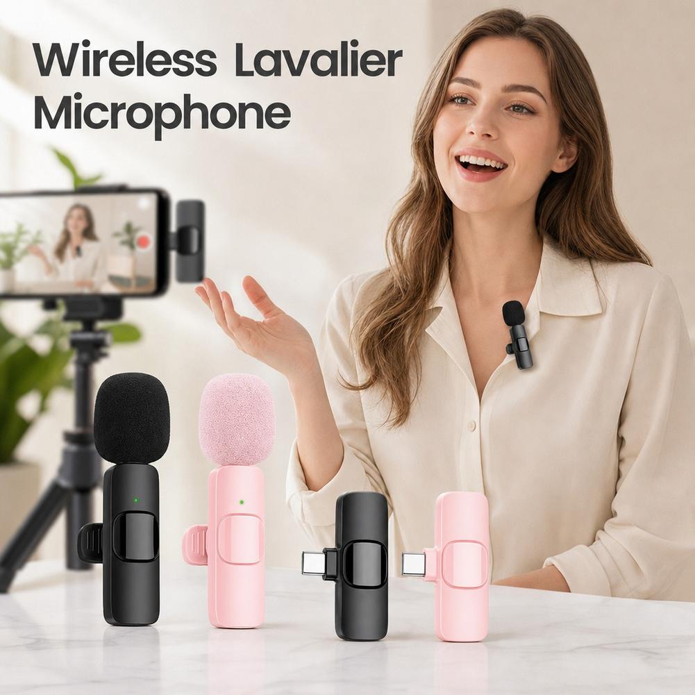 ميكروفون لافالييه لاسلكي مزدوج - مراجعة Wireless Lavalier Microphone Dual Receiver وسعره
