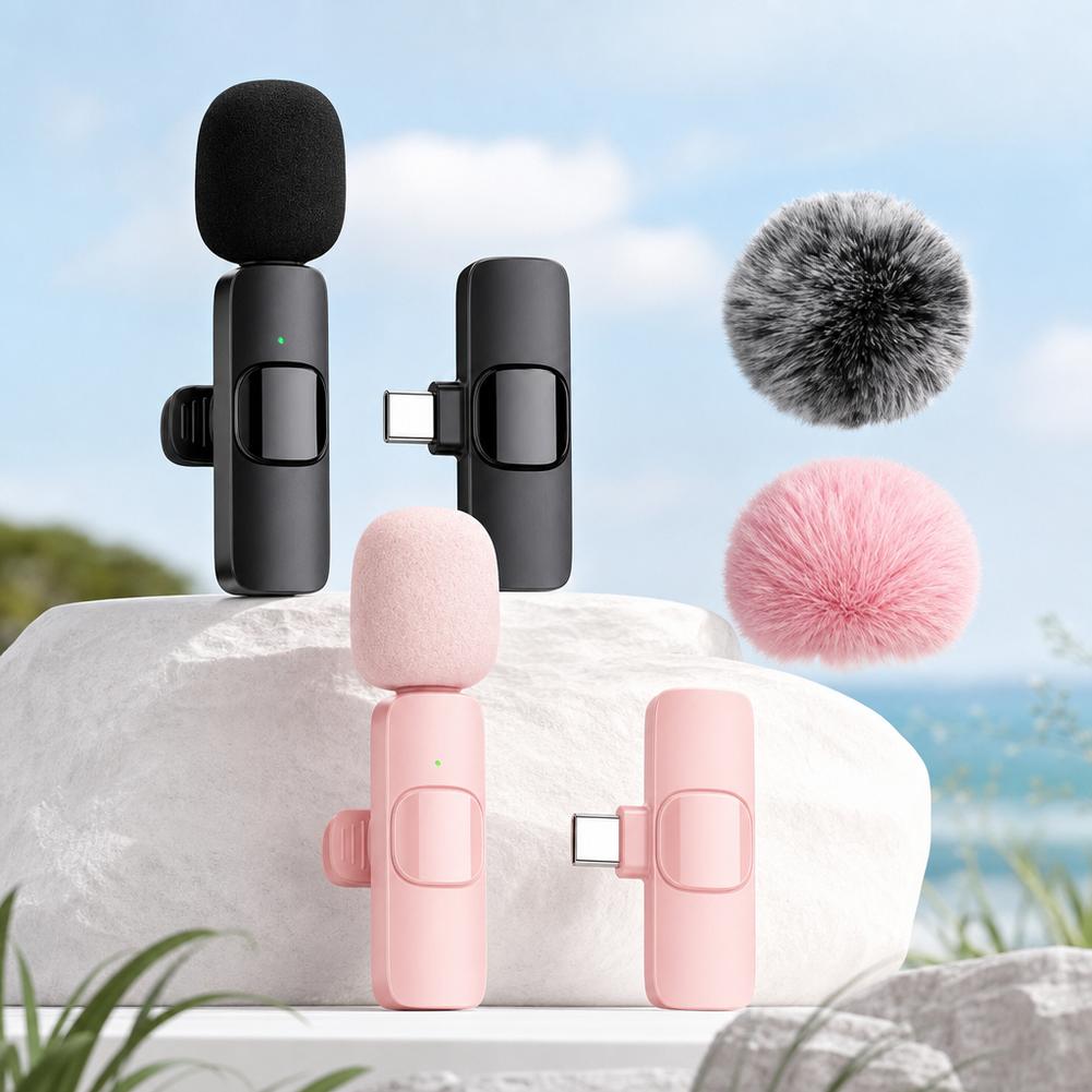 ميكروفون لافالييه لاسلكي مزدوج - مراجعة Wireless Lavalier Microphone Dual Receiver وسعره
