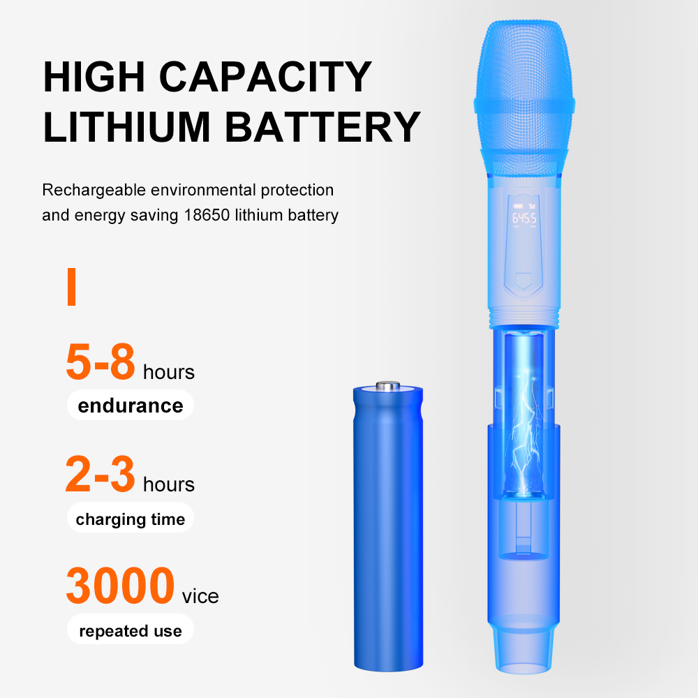 ميكروفون لاسلكي G-MARK X220U U - مراجعة Rechargeable Wireless Mic Lithium Battery وسعره
