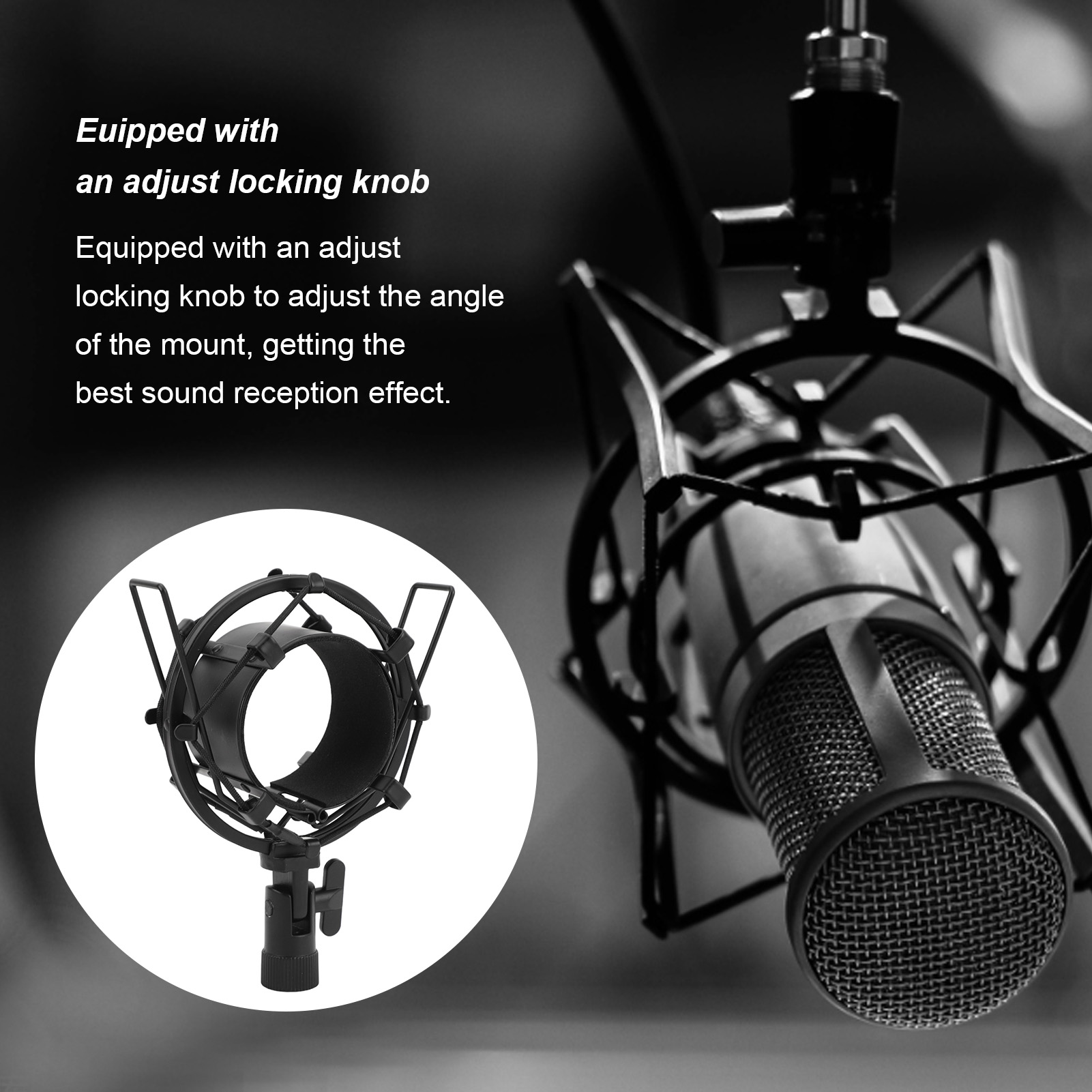 حامل ميكروفون مضاد للاهتزاز بق - مراجعة Microphone Shock Mount Universal وسعره