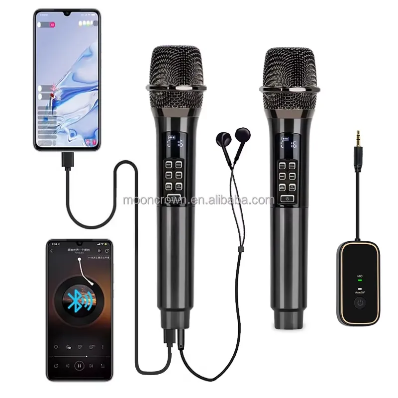 ميكروفون كاريوكي لاسلكي دينامي - مراجعة Bluetooth Karaoke Microphone Handheld وسعره