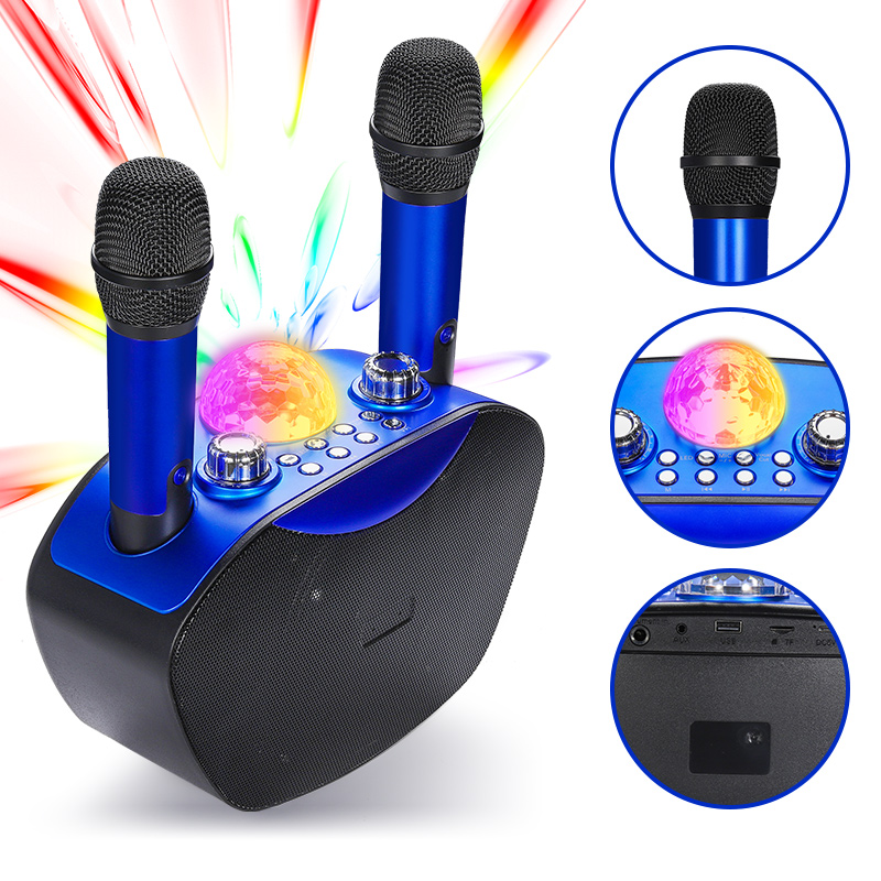 مكبر صوت صغير محمول مع ميكروفو - مراجعة Bluetooth Karaoke Microphone Handheld وسعره