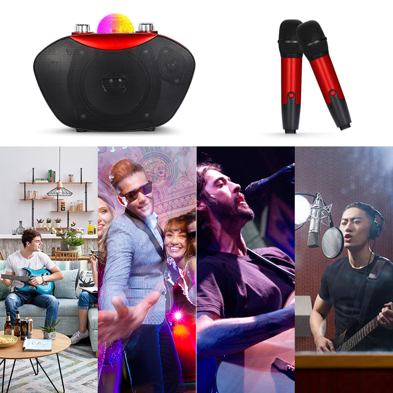 مكبر صوت صغير محمول مع ميكروفو - مراجعة Bluetooth Karaoke Microphone Handheld وسعره