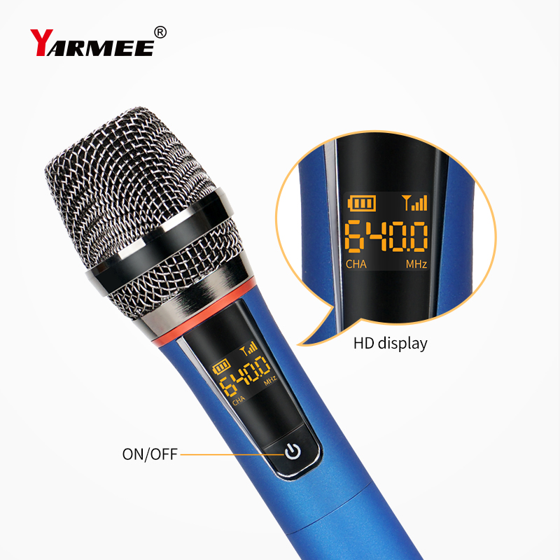 YARMEE المهنية USB ميكروفون لا - مراجعة Rechargeable Wireless Mic Lithium Battery وسعره