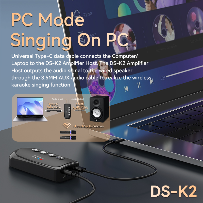 كاريوكي رفيق ميكروفون لاسلكي د - مراجعة Karaoke Amplifier Mixer Bluetooth وسعره