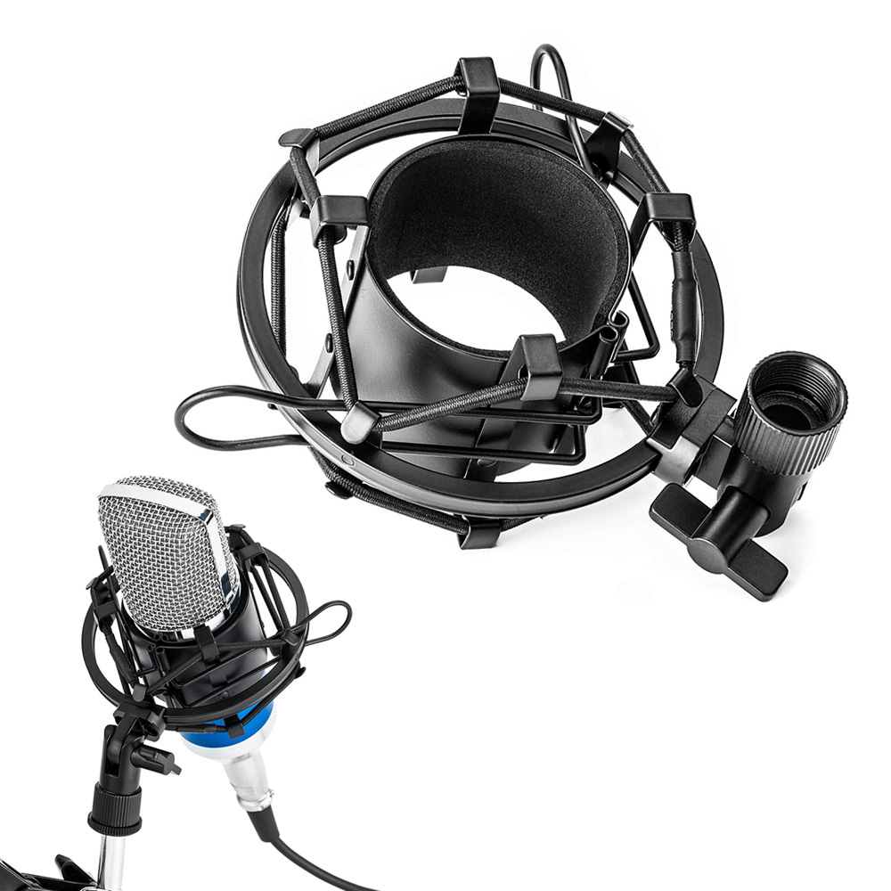حامل مشبك عزل مضاد للاهتزاز لم - مراجعة Microphone Shock Mount Universal وسعره