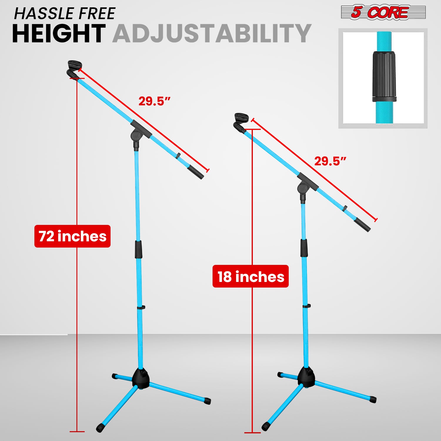 حامل ميكروفون ثلاثي القوائم بخ - مراجعة Microphone Stand Boom Arm Floor وسعره