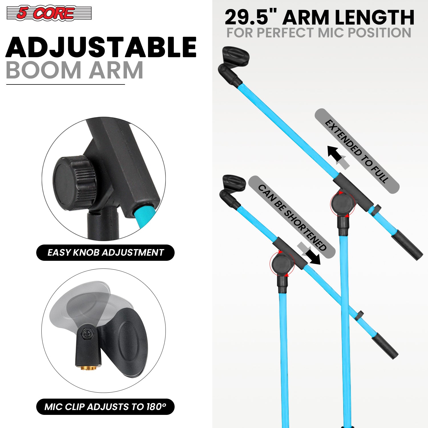 حامل ميكروفون ثلاثي القوائم بخ - مراجعة Microphone Stand Boom Arm Floor وسعره