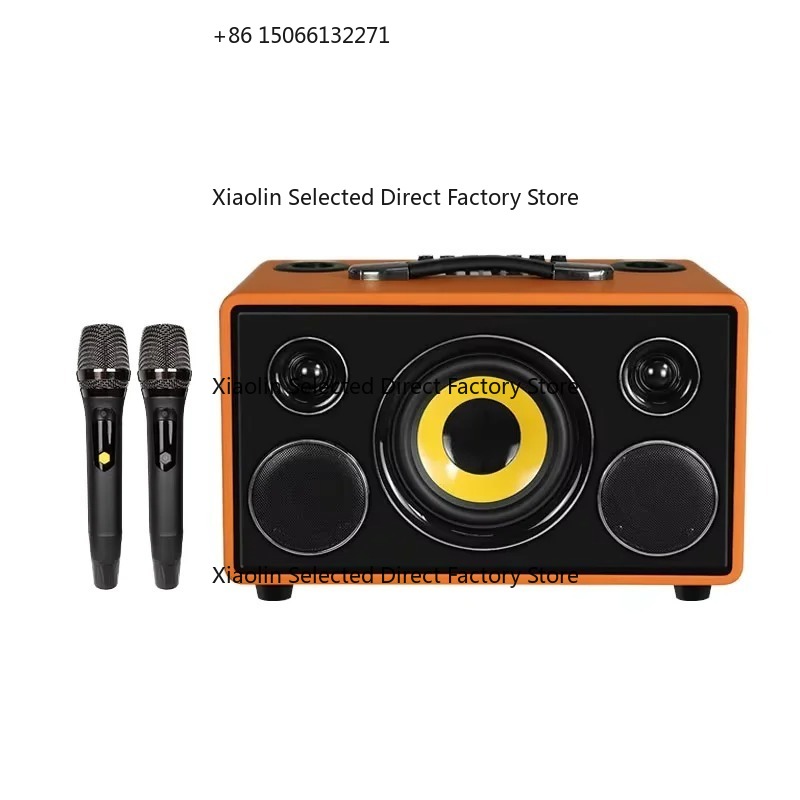 مكبر صوت كاريوكي خشبي احترافي  - مراجعة Karaoke Speaker System 100W Rgb وسعره