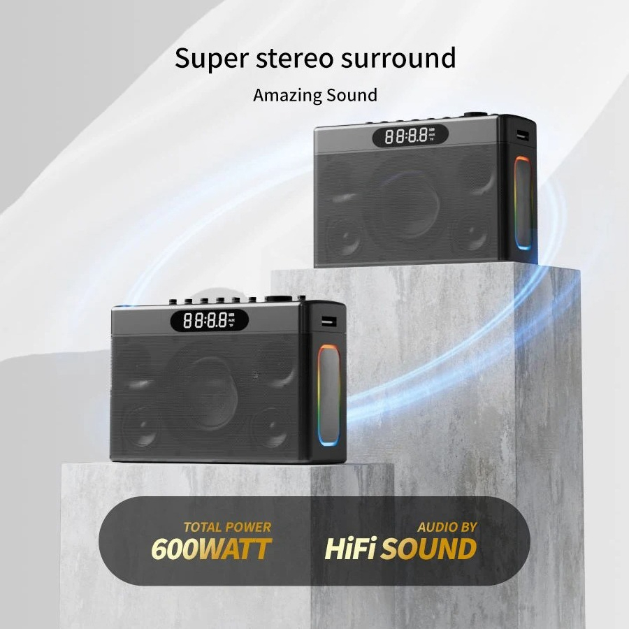 جهاز كاراوكي محمول للاستخدام ا - مراجعة Karaoke Machine Portable With 2 Mic وسعره