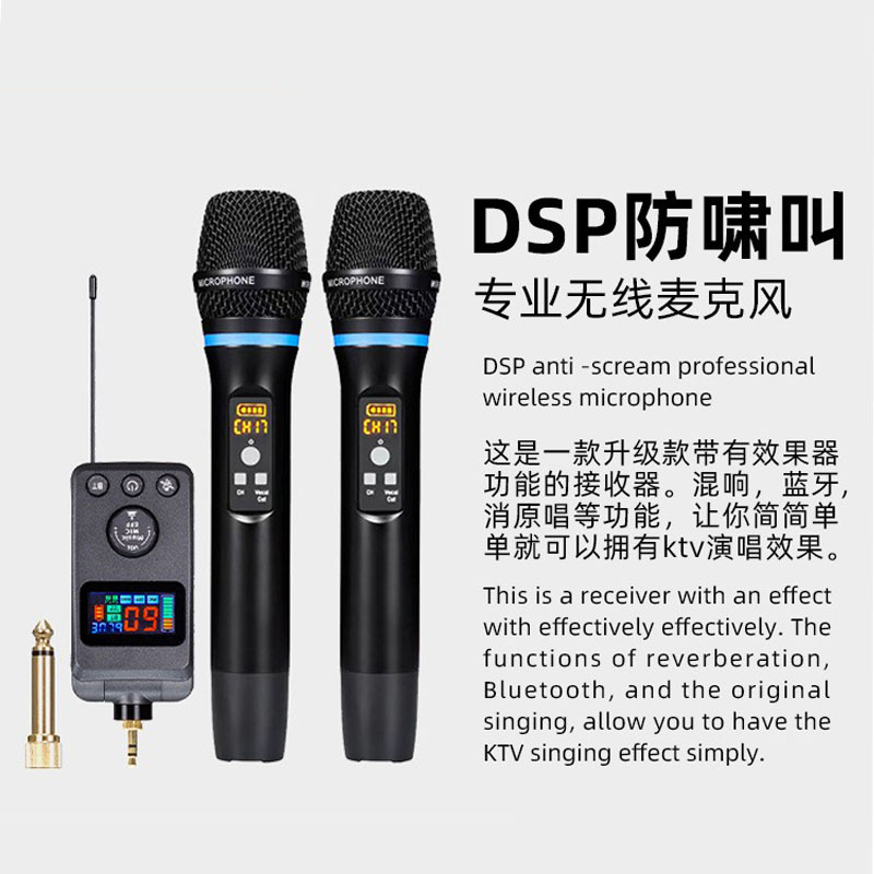 ميكروفون عالمي مزود بتقنية DSP - مراجعة Bluetooth Karaoke Microphone Handheld وسعره
