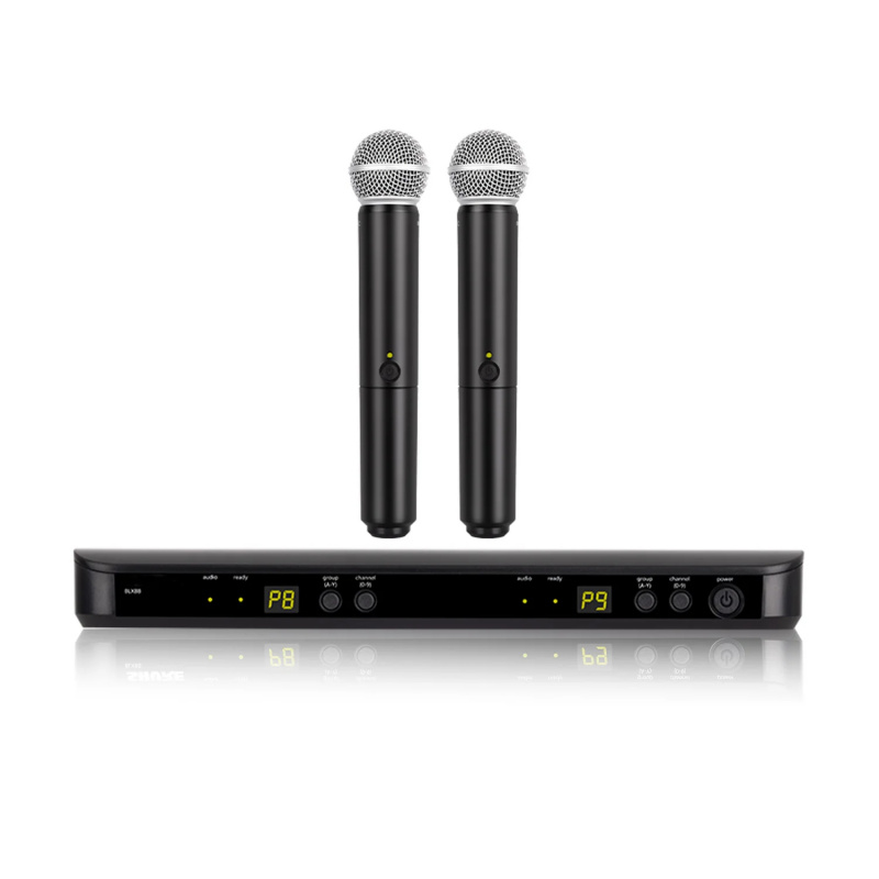 نظام ميكروفون لاسلكي محمول ثنا - مراجعة Uhf Wireless Microphone System Dual Channel وسعره