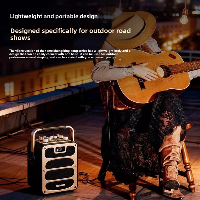 مكبر صوت بلوتوث TEMEISHENG V5P - مراجعة Pa Sound System Battery Portable Outdoor وسعره