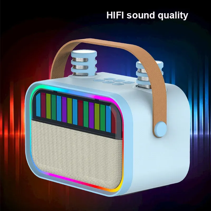 جديد بلوتوث مكبر صوت لجهاز الك - مراجعة Karaoke Machine Portable With 2 Mic وسعره