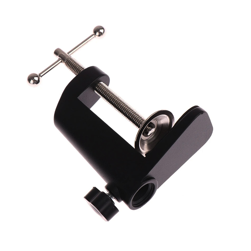C-شكل كليب مكتب الجدول جبل الم - مراجعة Microphone Shock Mount Universal وسعره