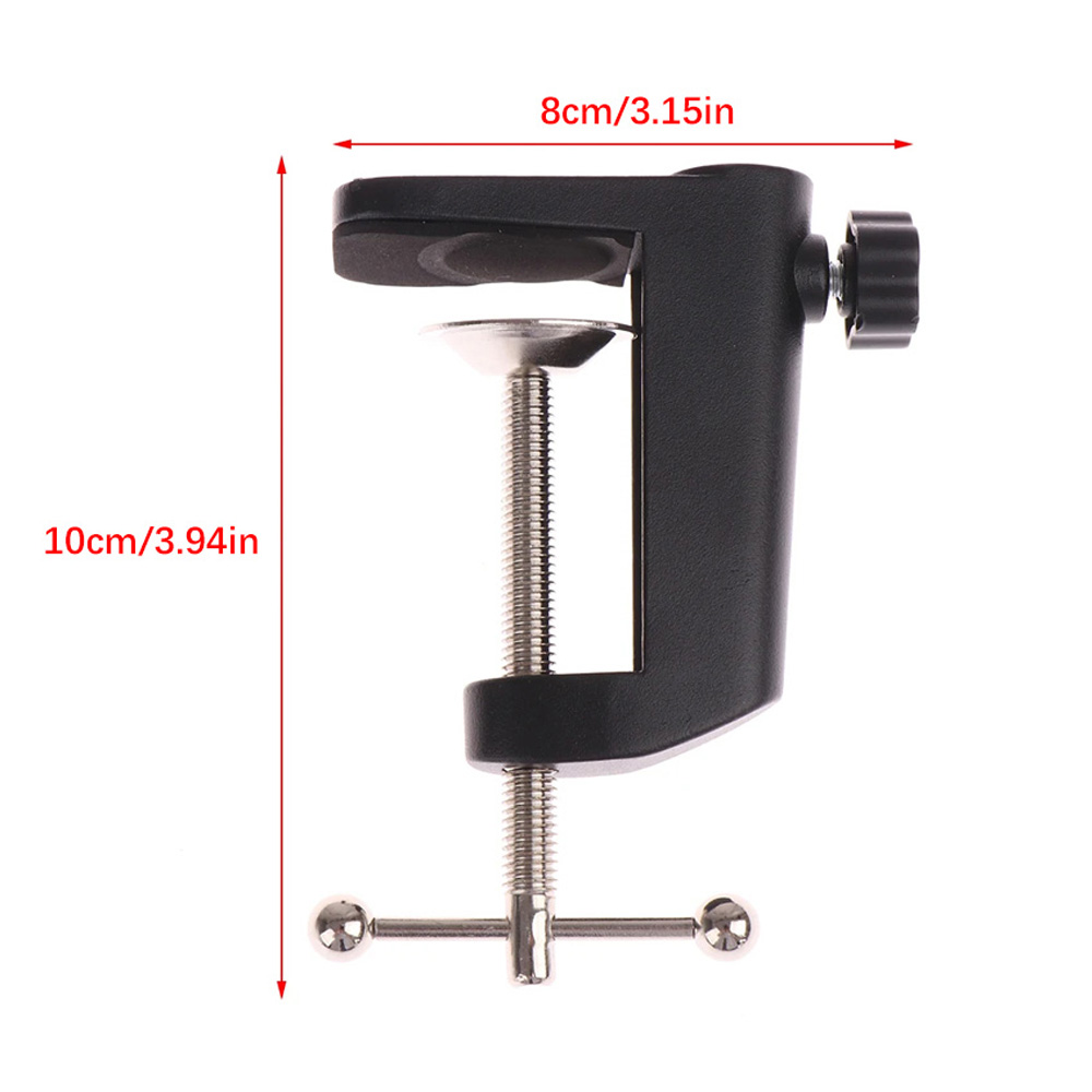 C-شكل كليب مكتب الجدول جبل الم - مراجعة Microphone Shock Mount Universal وسعره