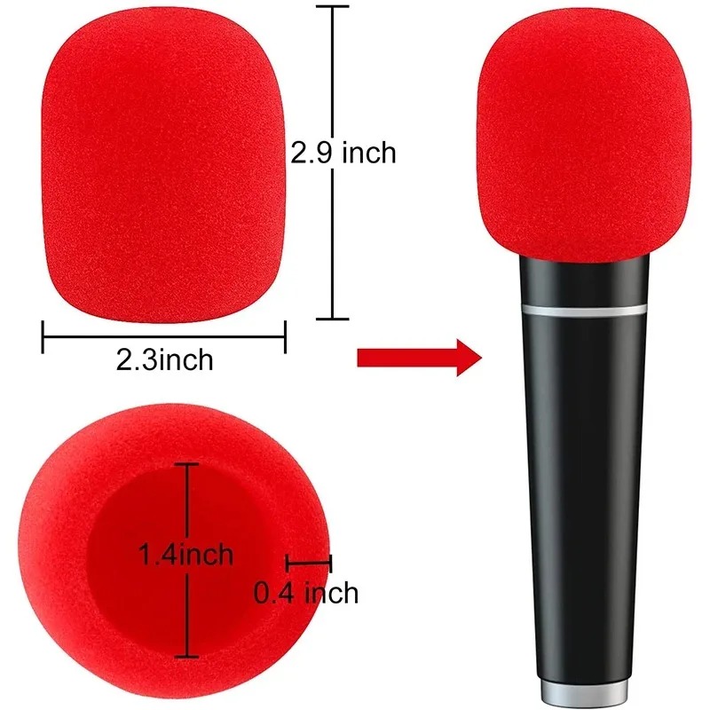 غطاء إسفنجي للزجاج الأمامي للم - مراجعة Microphone Pop Filter Foam Windscreen وسعره