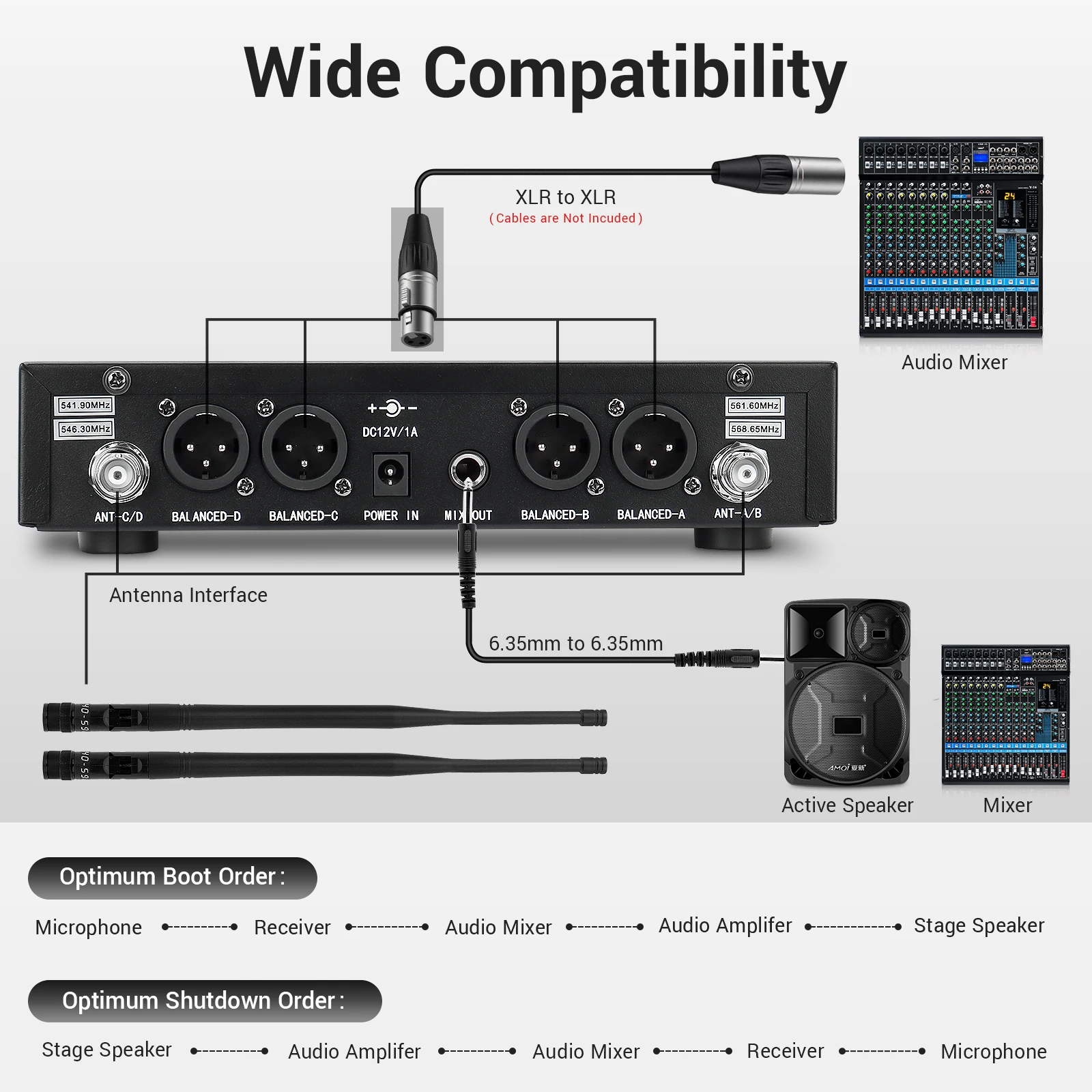 نظام ميكروفون لاسلكي معدني UHF - مراجعة Wireless Lavalier Microphone Dual Receiver وسعره