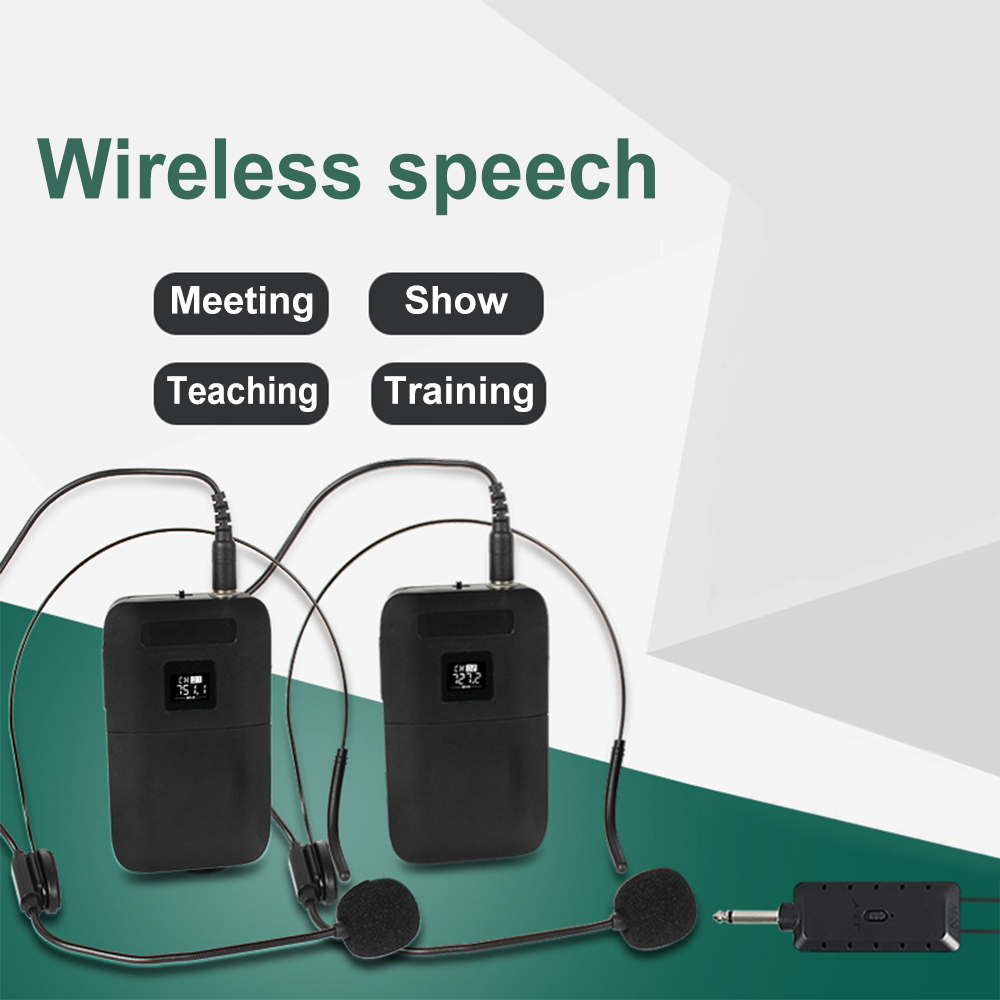 ميكروفون E8 احترافي لاسلكي UHF - مراجعة Wireless Lavalier Microphone Dual Receiver وسعره