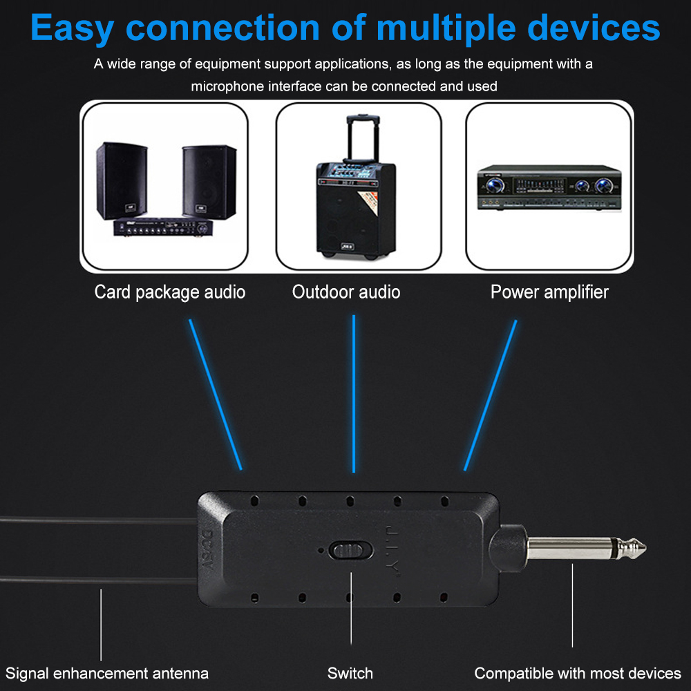 ميكروفون E8 احترافي لاسلكي UHF - مراجعة Wireless Lavalier Microphone Dual Receiver وسعره