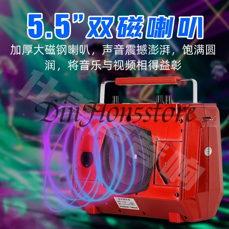 جهاز كاراوكي مع شاشة عرض كلمات - مراجعة Karaoke Machine Portable With 2 Mic وسعره