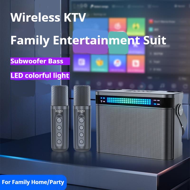 مكبر صوت بلوتوث قوي مع ميكروفو - مراجعة Karaoke Machine Portable With 2 Mic وسعره