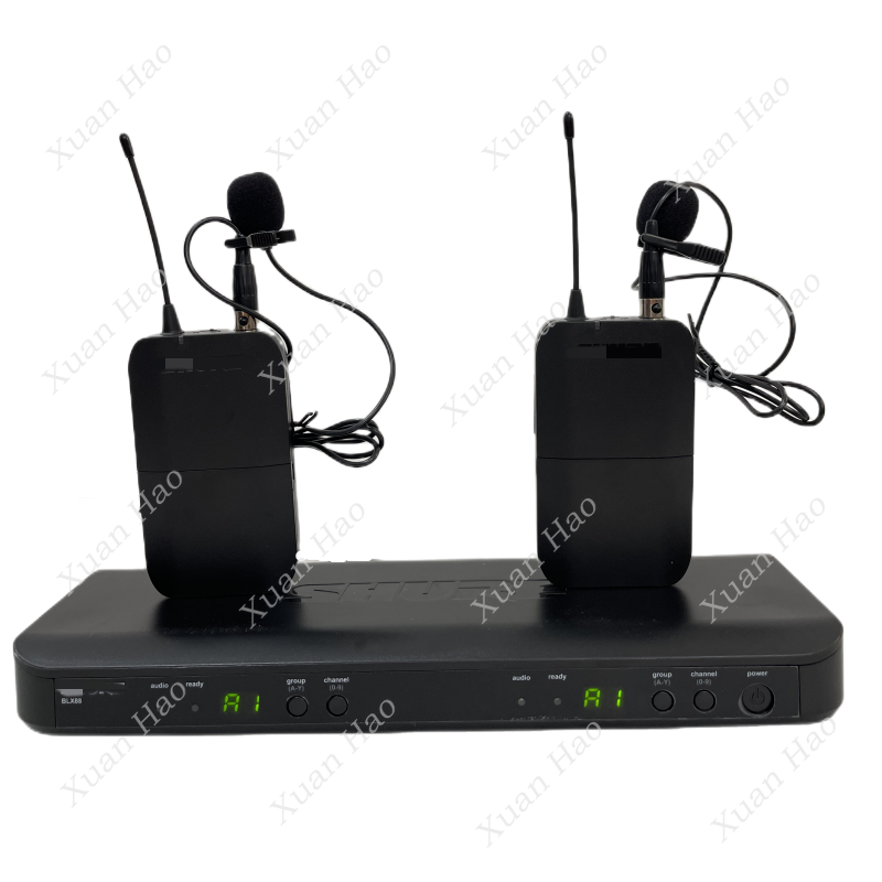 نظام ميكروفون لاسلكي احترافي B - مراجعة Uhf Wireless Microphone System Dual Channel وسعره