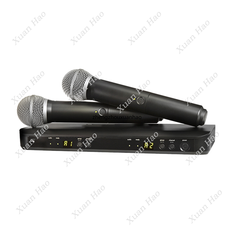 نظام ميكروفون لاسلكي احترافي B - مراجعة Uhf Wireless Microphone System Dual Channel وسعره