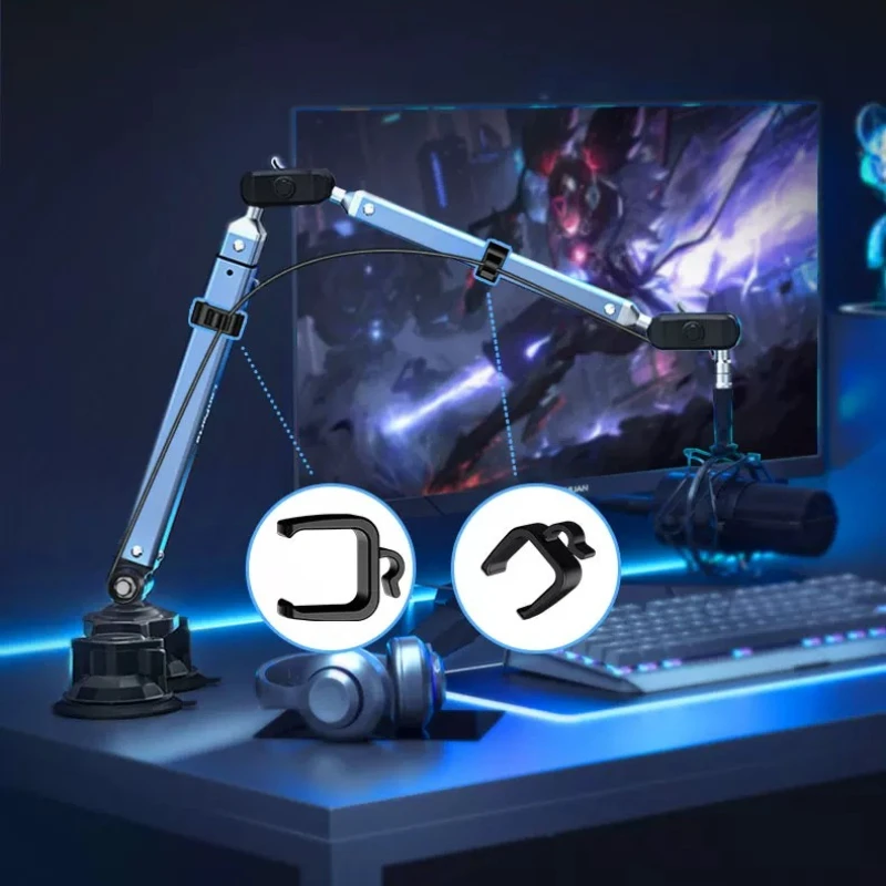حامل ميكروفون احترافي بذراع قا - مراجعة Microphone Stand Boom Arm Floor وسعره