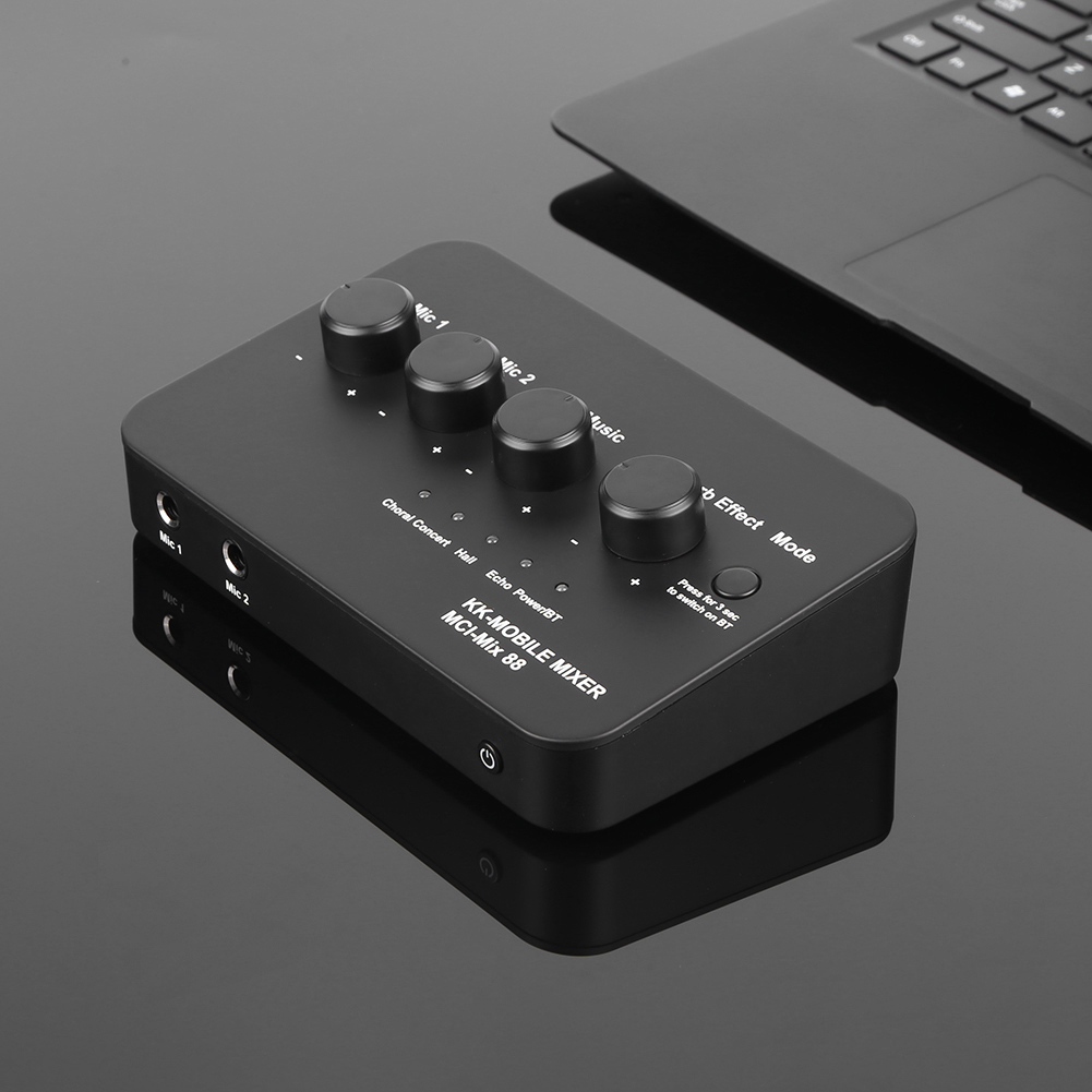جهاز مزج صوت الكاراوكي مع مدخل - مراجعة Karaoke Amplifier Mixer Bluetooth وسعره