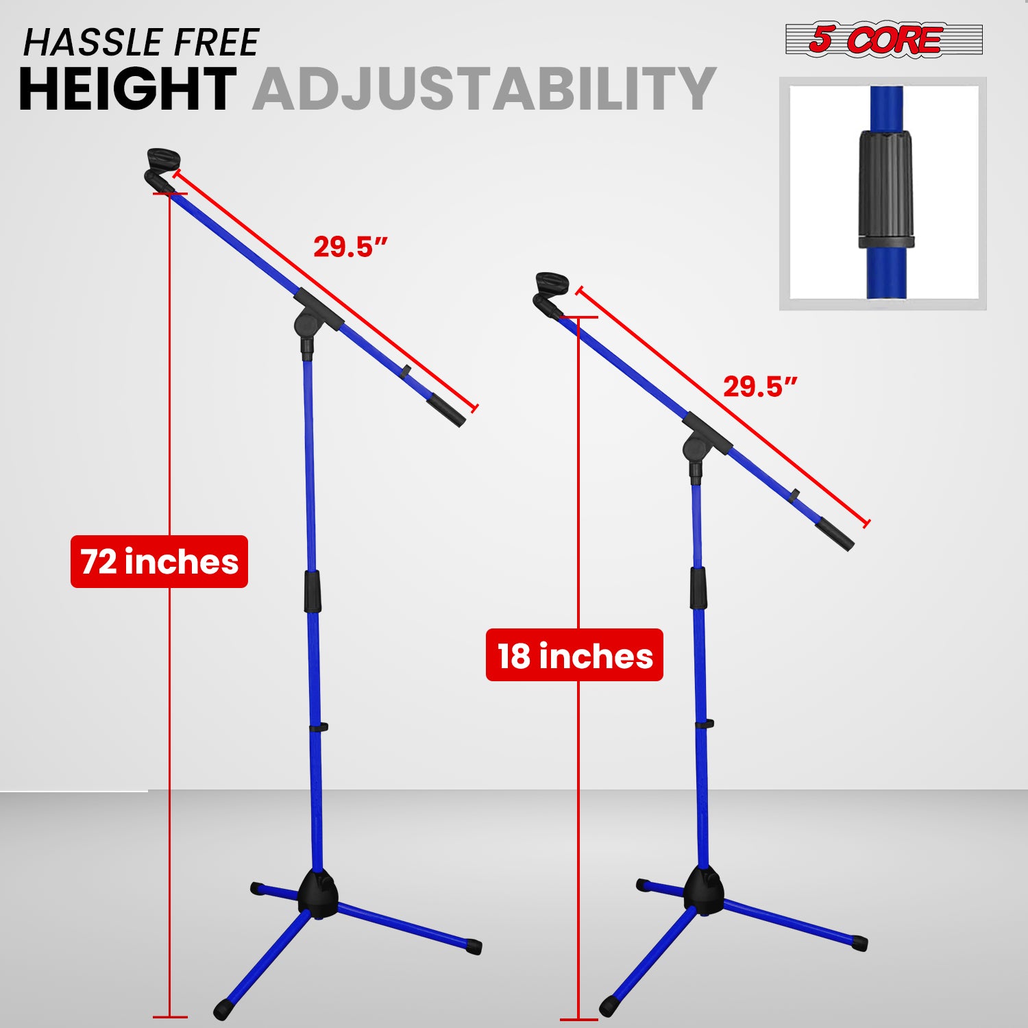 حامل ميكروفون ثلاثي القوائم بخ - مراجعة Microphone Stand Boom Arm Floor وسعره
